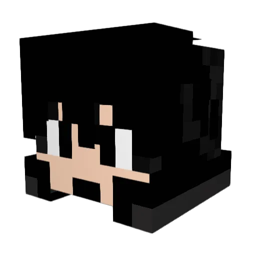 noble_hero Minecraft avatar head, 3D render
