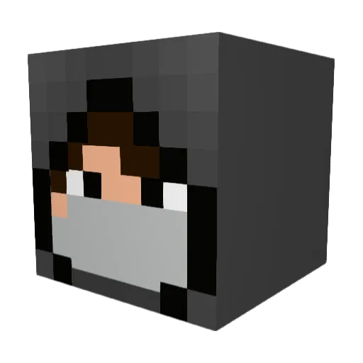 nobleassassin Minecraft avatar head, 3D render
