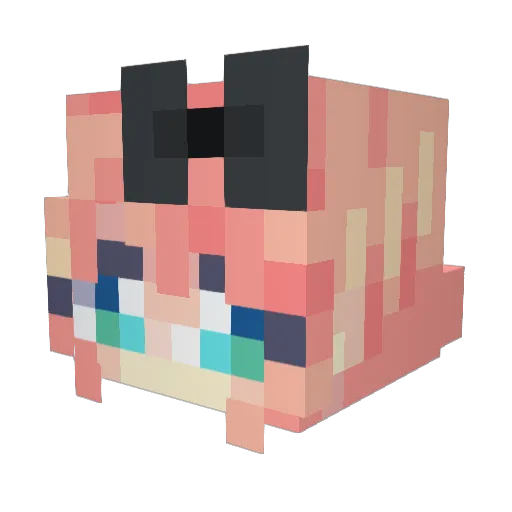 nobody1021 Minecraft avatar head, 3D render