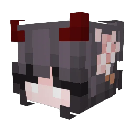 nobody_Chris Minecraft avatar head, 3D render