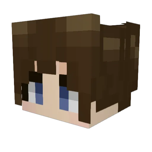 nobodyescapes_ Minecraft avatar head, 3D render