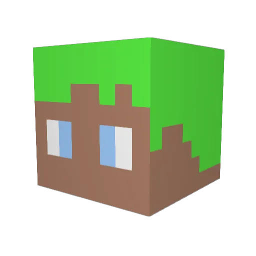 nobucky Minecraft avatar head, 3D render