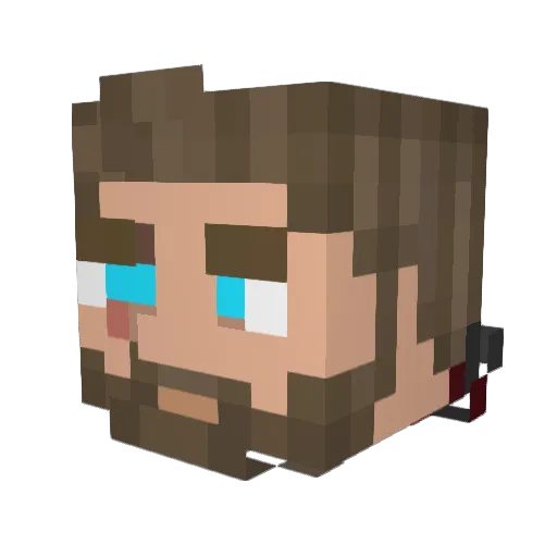 nobuddyy Minecraft avatar head, 3D render