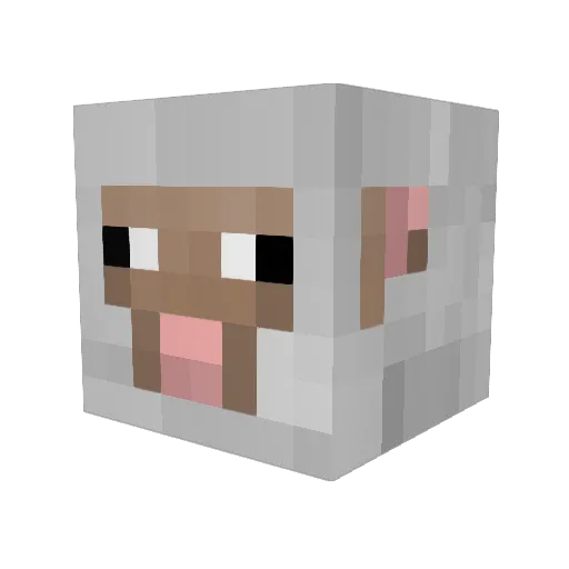 nobunnysapro Minecraft avatar head, 3D render