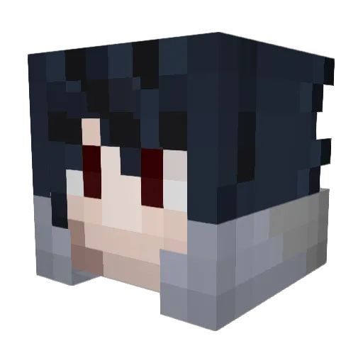nobuuuuuuuu Minecraft avatar head, 3D render