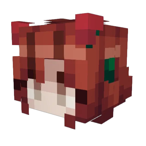 nobux Minecraft avatar head, 3D render
