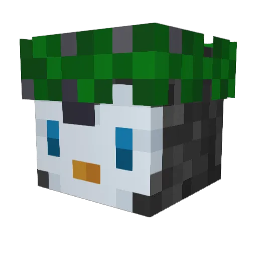 nocarite Minecraft avatar head, 3D render