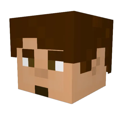 noce922 Minecraft avatar head, 3D render