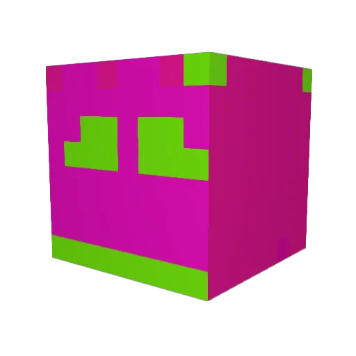 nocheenoo Minecraft avatar head, 3D render