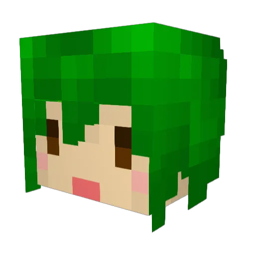 nocider Minecraft avatar head, 3D render