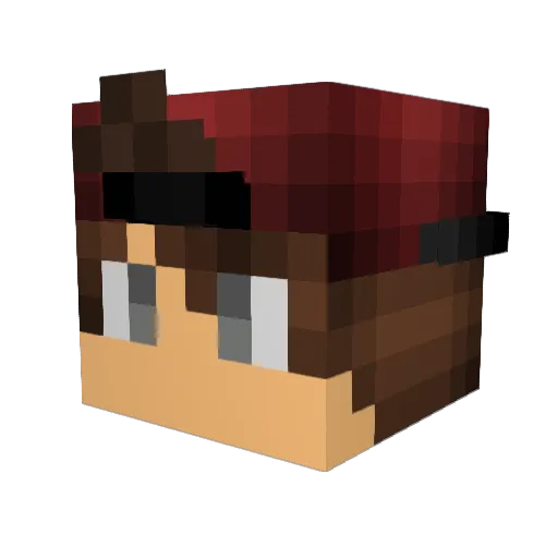 nocky9886 Minecraft avatar head, 3D render