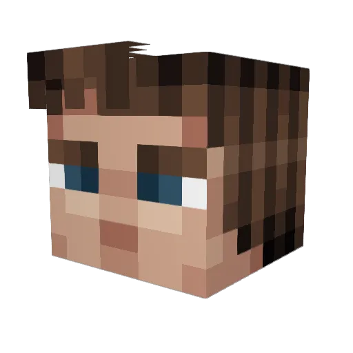 noconz Minecraft avatar head, 3D render