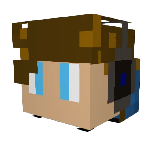 nocortor Minecraft avatar head, 3D render