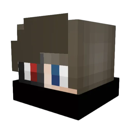 nocos21 Minecraft avatar head, 3D render