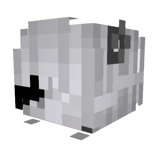 noctibun Minecraft avatar head, 3D render