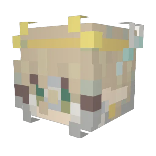 noctik0re Minecraft avatar head, 3D render