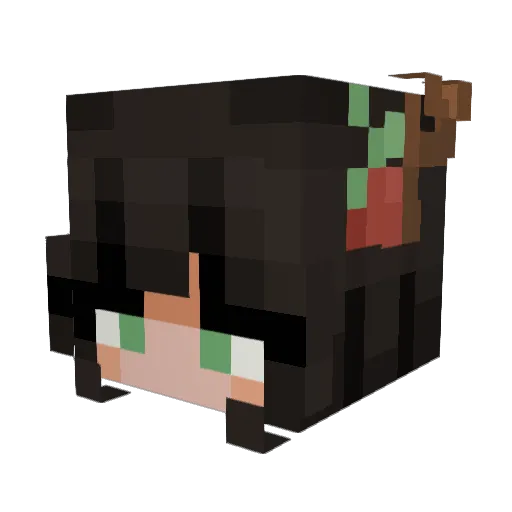 noctopi Minecraft avatar head, 3D render
