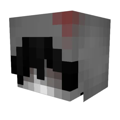 noctriva Minecraft avatar head, 3D render