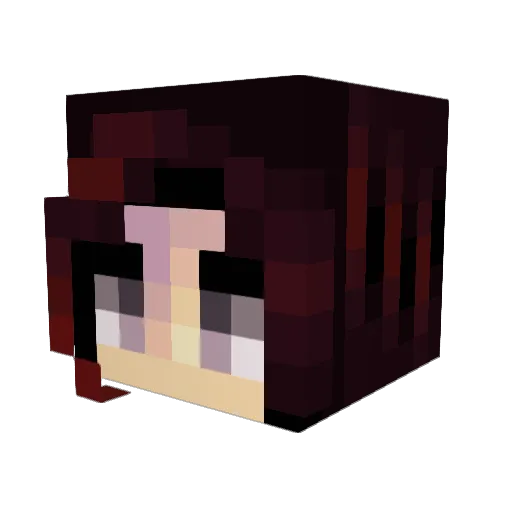 noctudim Minecraft avatar head, 3D render