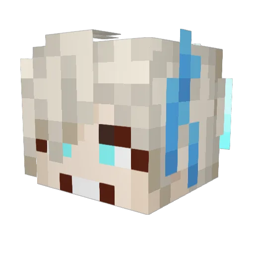 nocturn333 Minecraft avatar head, 3D render