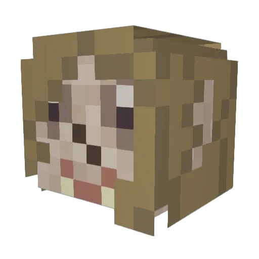 nocturnethebat Minecraft avatar head, 3D render