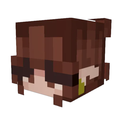 nocuria Minecraft avatar head, 3D render