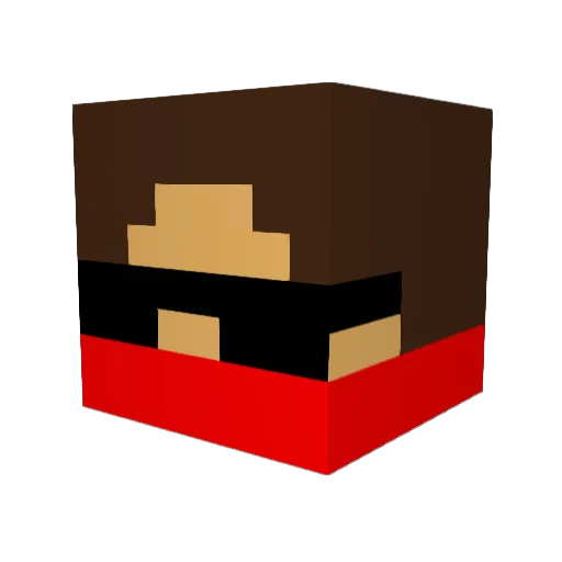 nodas23 Minecraft avatar head, 3D render