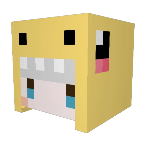 noddyxie Minecraft avatar head, 3D render