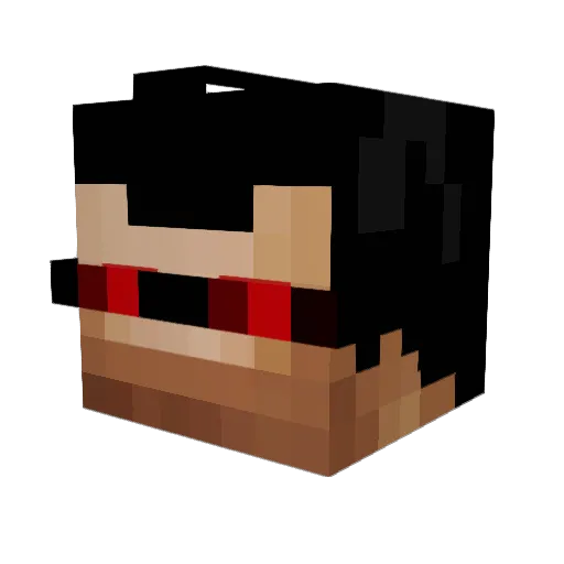 nodis_ Minecraft avatar head, 3D render