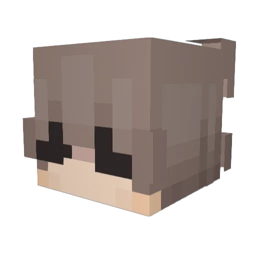 nodly3 Minecraft avatar head, 3D render