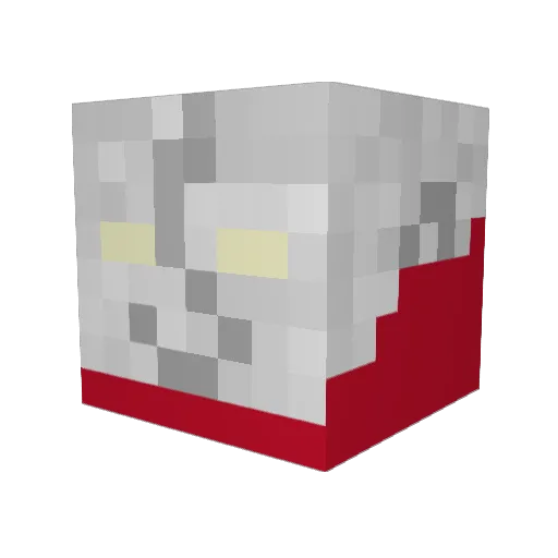 nodoameman Minecraft avatar head, 3D render