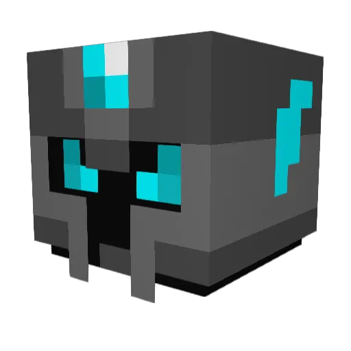 nodoze Minecraft avatar head, 3D render