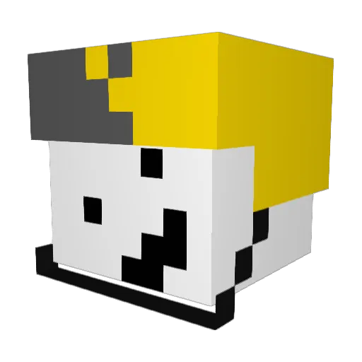 nodusr1 Minecraft avatar head, 3D render