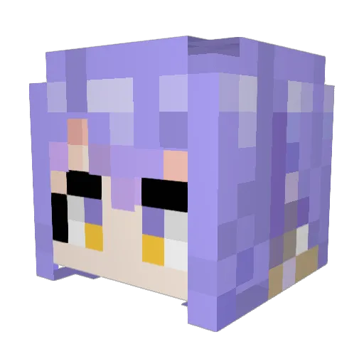 noefah Minecraft avatar head, 3D render