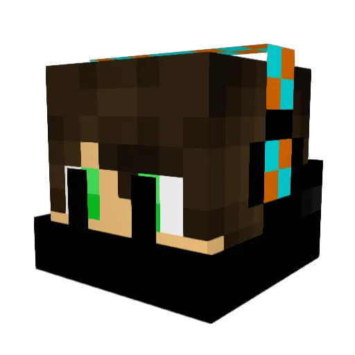 noel_11_ Minecraft avatar head, 3D render