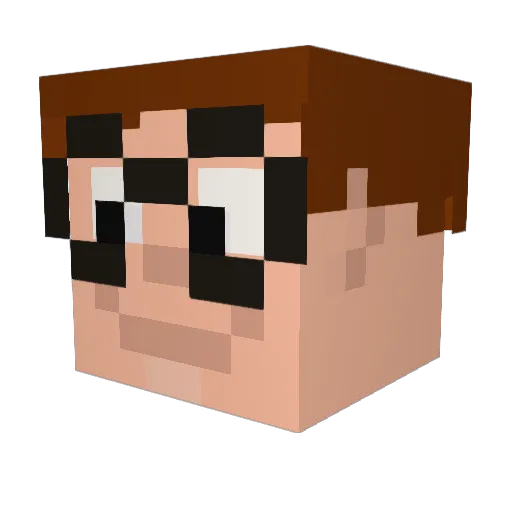 noelmansfeld Minecraft avatar head, 3D render