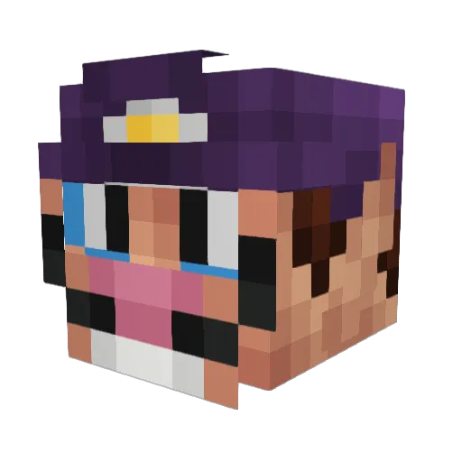 noemertw Minecraft avatar head, 3D render
