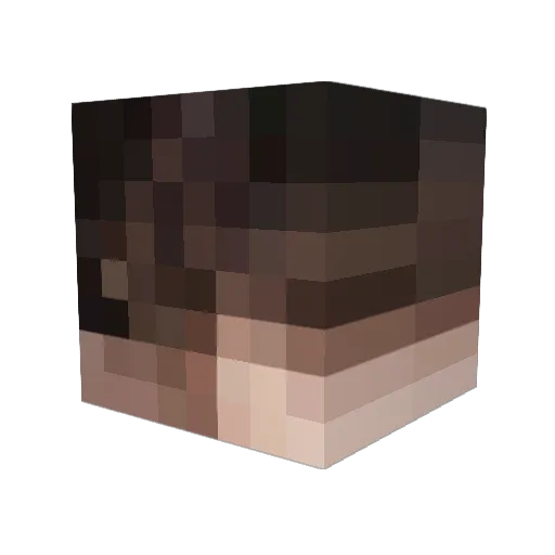 noerulu Minecraft avatar head, 3D render