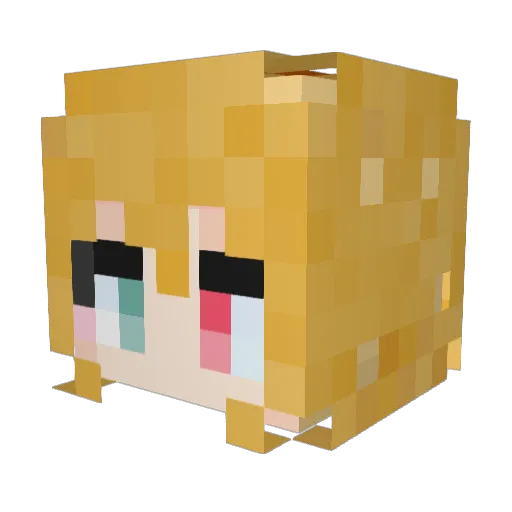 noethehoe Minecraft avatar head, 3D render