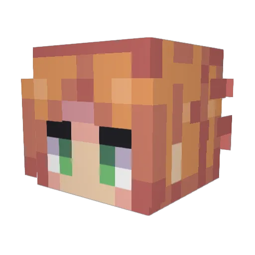 noeys Minecraft avatar head, 3D render