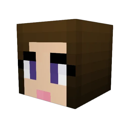 noezie Minecraft avatar head, 3D render