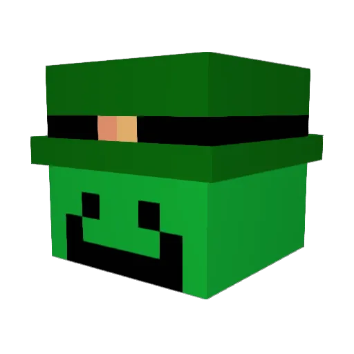 nofaxis Minecraft avatar head, 3D render