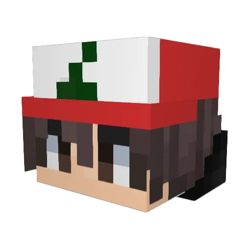 nofksgiven Minecraft avatar head, 3D render
