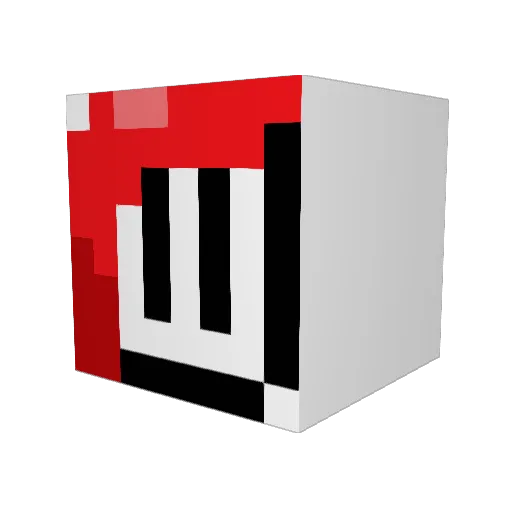 noibubi Minecraft avatar head, 3D render