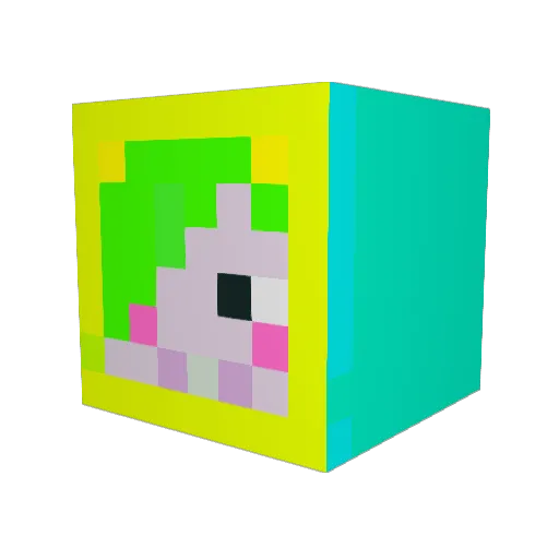 noie123 Minecraft avatar head, 3D render