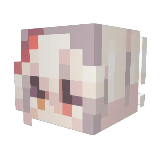 noifyes Minecraft avatar head, 3D render