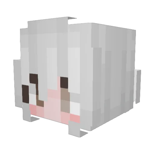noinawa_ Minecraft avatar head, 3D render