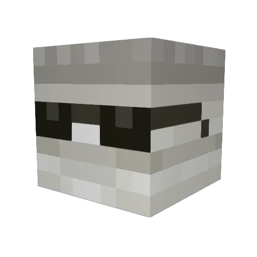 noirevoid Minecraft avatar head, 3D render