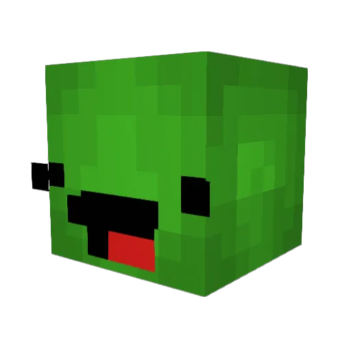 noise_lemon Minecraft avatar head, 3D render