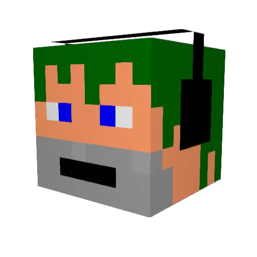 noisomes Minecraft avatar head, 3D render